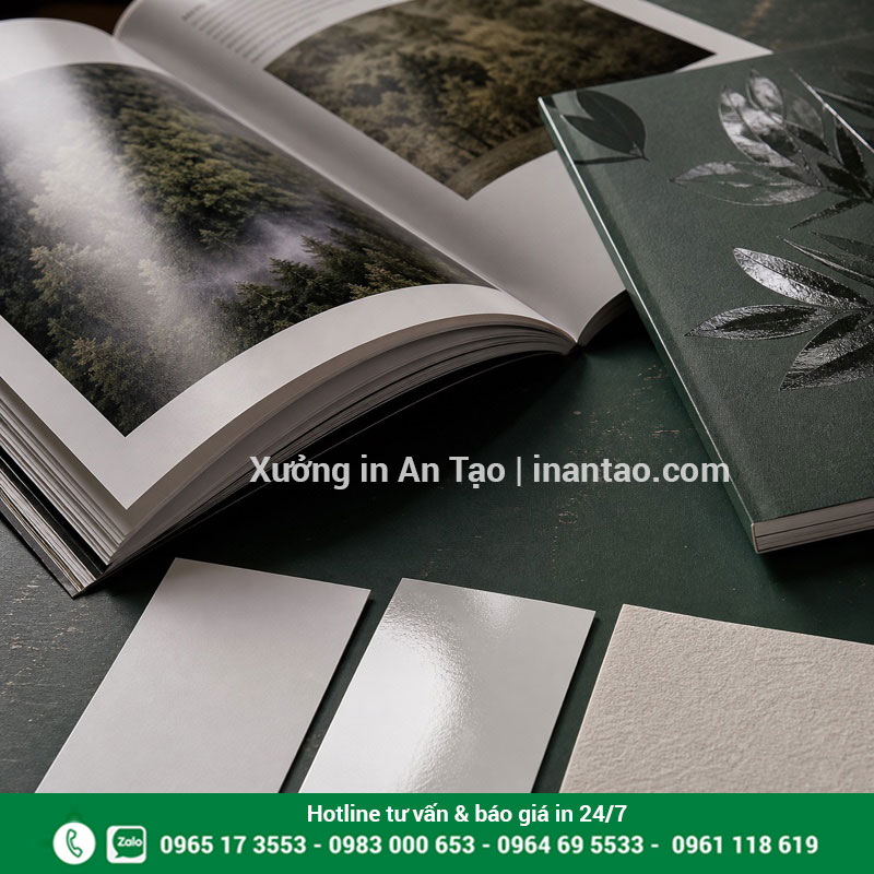 Chất liệu giấy in tạp chí cao cấp So sánh giấy và gia công khi in tạp chí cao cấp
