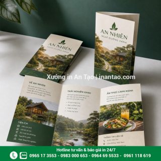 In brochure giá rẻ, sắc nét theo yêu cầu tại TPHCM
