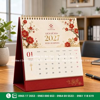 In lịch để bàn theo yêu cầu, giá tốt tại xưởng inquat.com