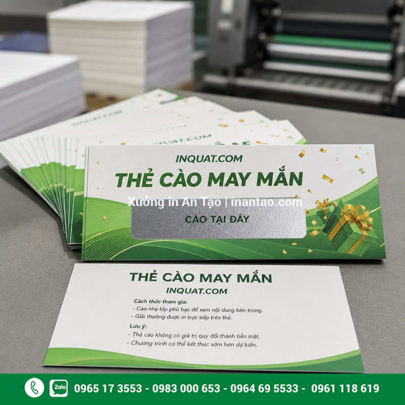 In thẻ cào đẹp, bảo mật tại inquat.com In thẻ cào theo yêu cầu tại xưởng inquat.com