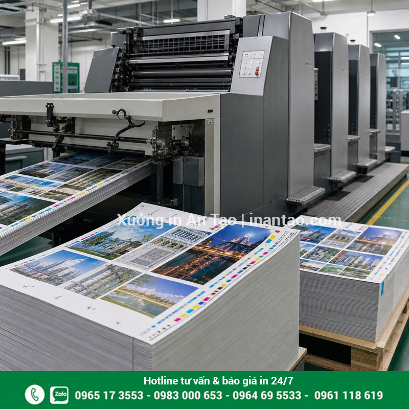 Xưởng in tạp chí offset màu sắc nét Quy trình in tạp chí offset tại xưởng inquat.com