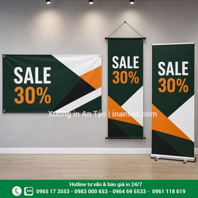 Bảng giá in banner theo định dạng và chất liệu Các định dạng in banner giá rẻ phổ biến