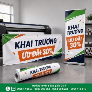 In banner giá rẻ, sắc nét theo yêu cầu tại TPHCM