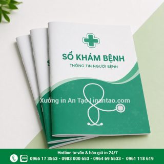 In sổ khám bệnh theo yêu cầu, giá xưởng tại TP.HCM