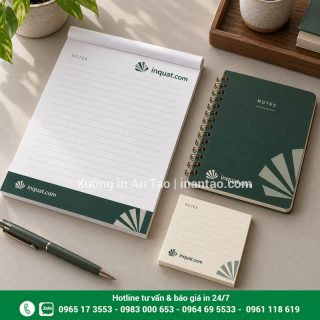 In sổ note theo yêu cầu, in logo và báo giá tham khảo