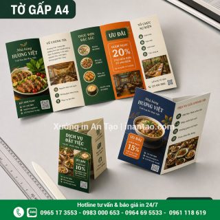 In tờ rơi giá rẻ, đẹp, đúng màu tại TPHCM