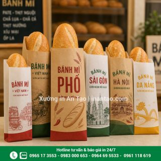 In túi bánh mì theo yêu cầu, giá xưởng tại TP HCM